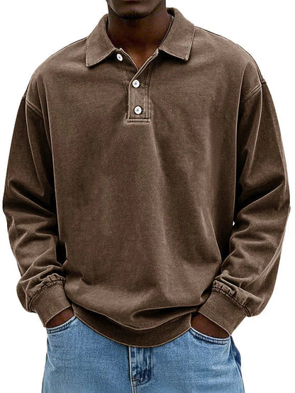Sommerfeld | Lässiges langärmeliges Herren-Polo