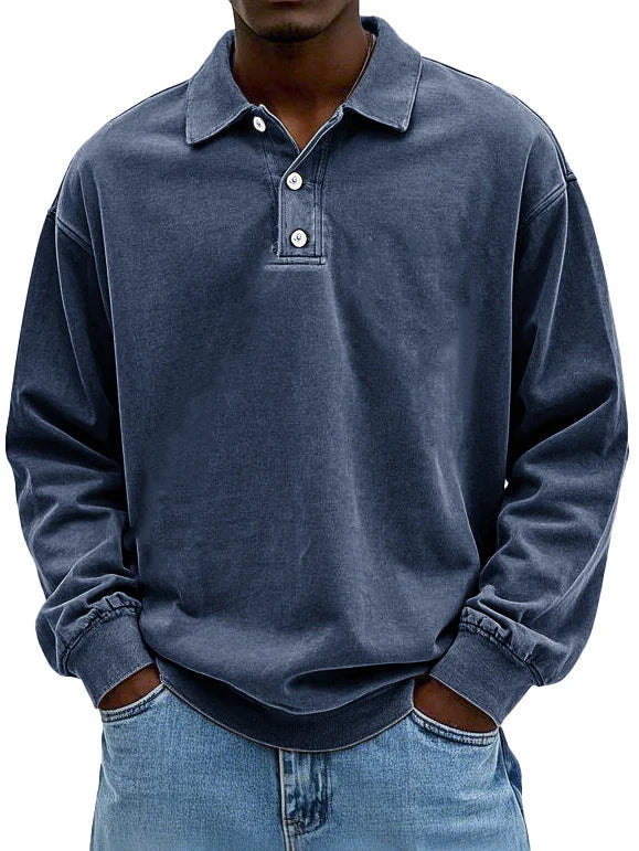 Sommerfeld | Lässiges langärmeliges Herren-Polo