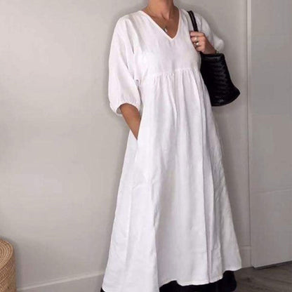 Willia™ – Bequemes, schickes Kleid mit V-Ausschnitt