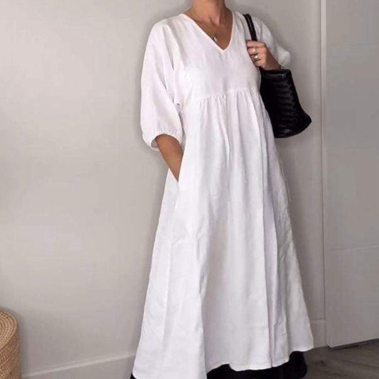 Willia™ – Bequemes, schickes Kleid mit V-Ausschnitt