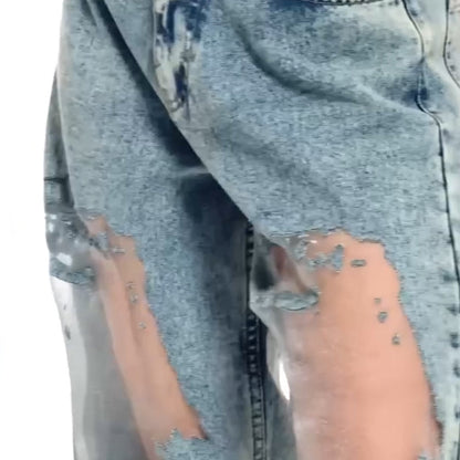 Sommerfeld | JEANS MIT VINTAGE MESH PATCHWORK PRINT