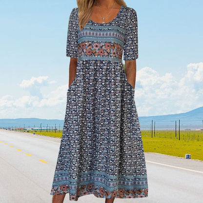 Sandra™ – Elegantes Boho-Kleid mit Print für Damen