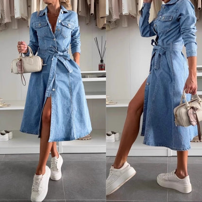 Jely™ – Maxikleid mit Langen Ärmeln