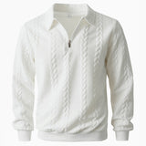 Eleganter Pullover mit Muster und Reißverschluss
