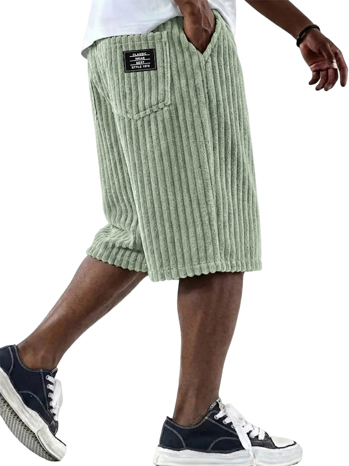 Sommerfeld | Cord-Shorts mit Stickdetail (1 Kaufen, 1 GRATIS dazu)