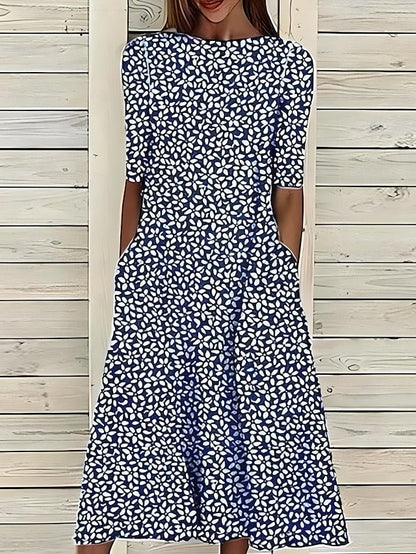 Sela™ – Sommerliches Midikleid mit elegantem Blumenprint